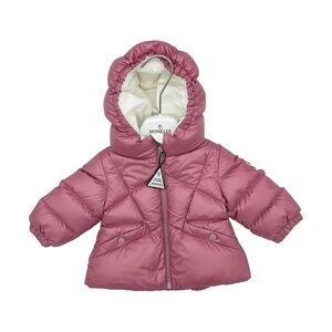 Moncler Mauve Quilted Jacket with Hood